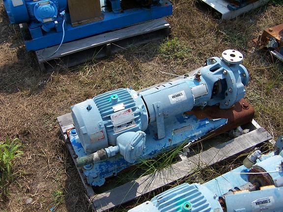 Used Durco T-316 stainless steel centrifugal pump.  Size: 1K 1.5 X 1-62/54.