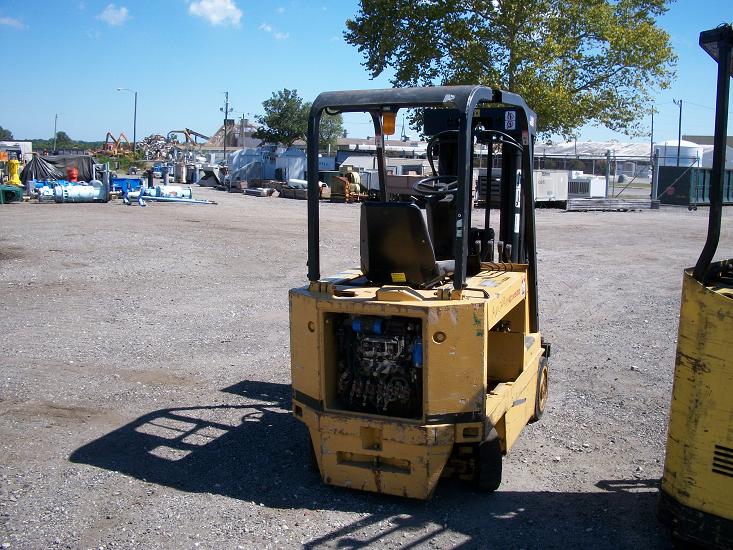 Used Caterpillar Model M50D rider style electric forklift