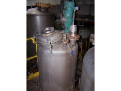 Used Precision stainless, Inc.  Approx 100 gallon 316L S/S vert. tank