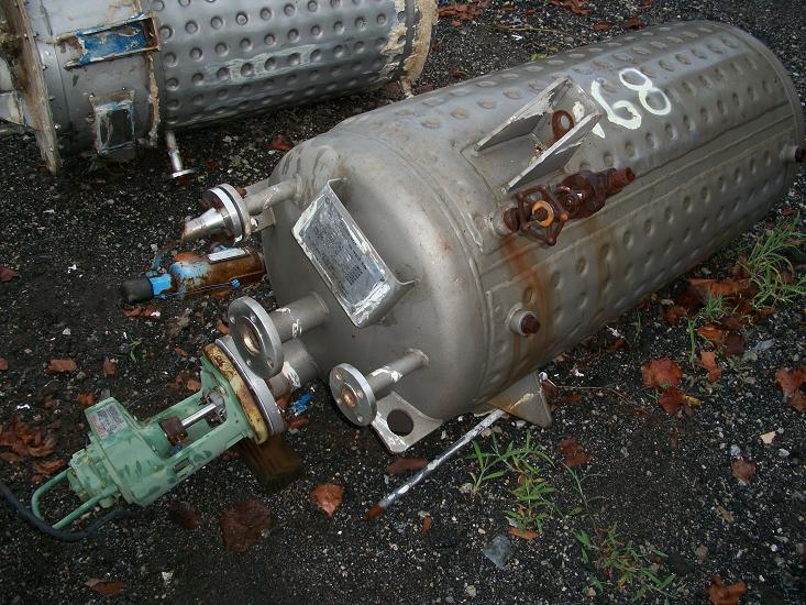 Used Evans & Sons 100 gallon T-316 stainless steel jacketed tank