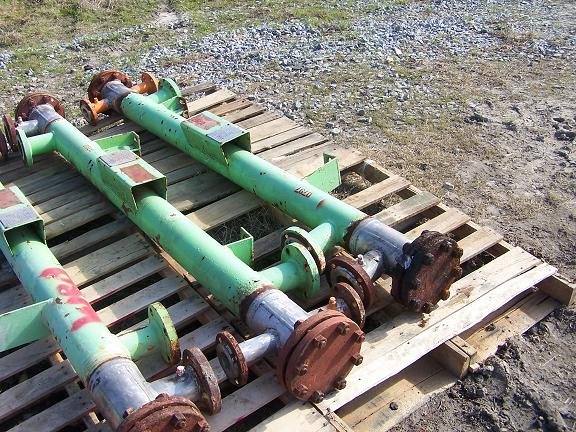 Used Atlas approx 21 sq. ft. C-276 horizontal shell and tube heat exchange
