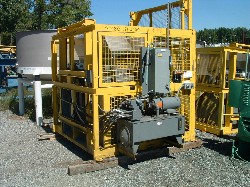 Used Tubar Hydraulic Bin Dumper.  2000# capacity