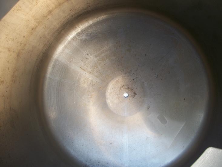 Used approximately 150 gallon 316 stainless steel cold wall jacketed Tank
