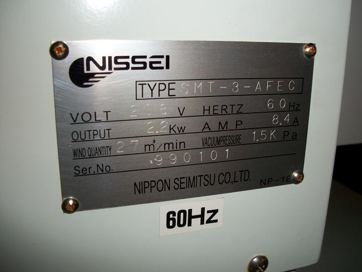 Used Nissei Type SMT-3-AFEC Dust Collector