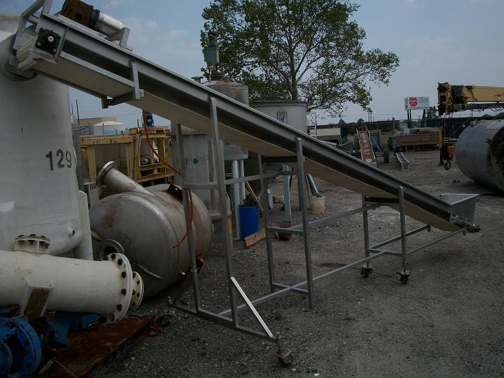 Used RMF Model 210 Incline food grade belt conveyor