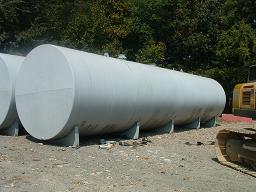 Used approximately 30,000 gallon carbon steel horizontal storage tank