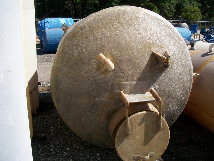 Used approximately 2000 gallon vertical FRP tank