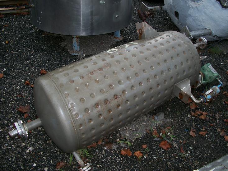 Used Evans & Sons 100 gallon T-316 stainless steel jacketed tank