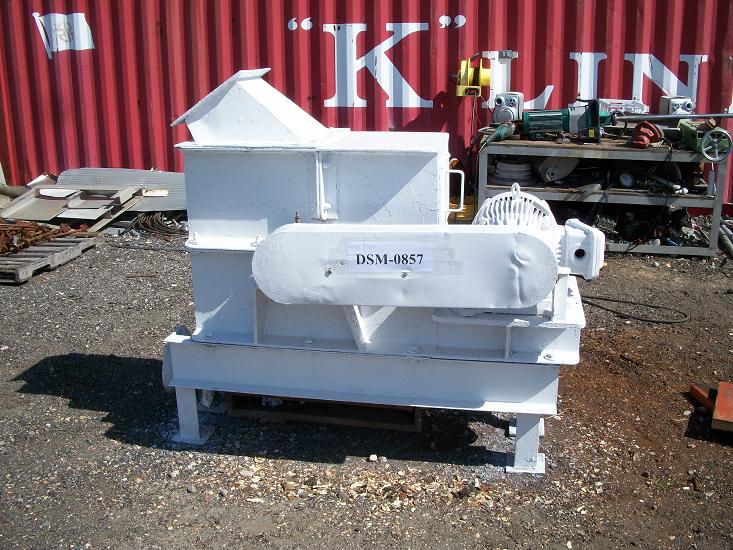 Used Gruendler Crusher & Pulverizer Co. Model 142 carbon steel hammer mill.
