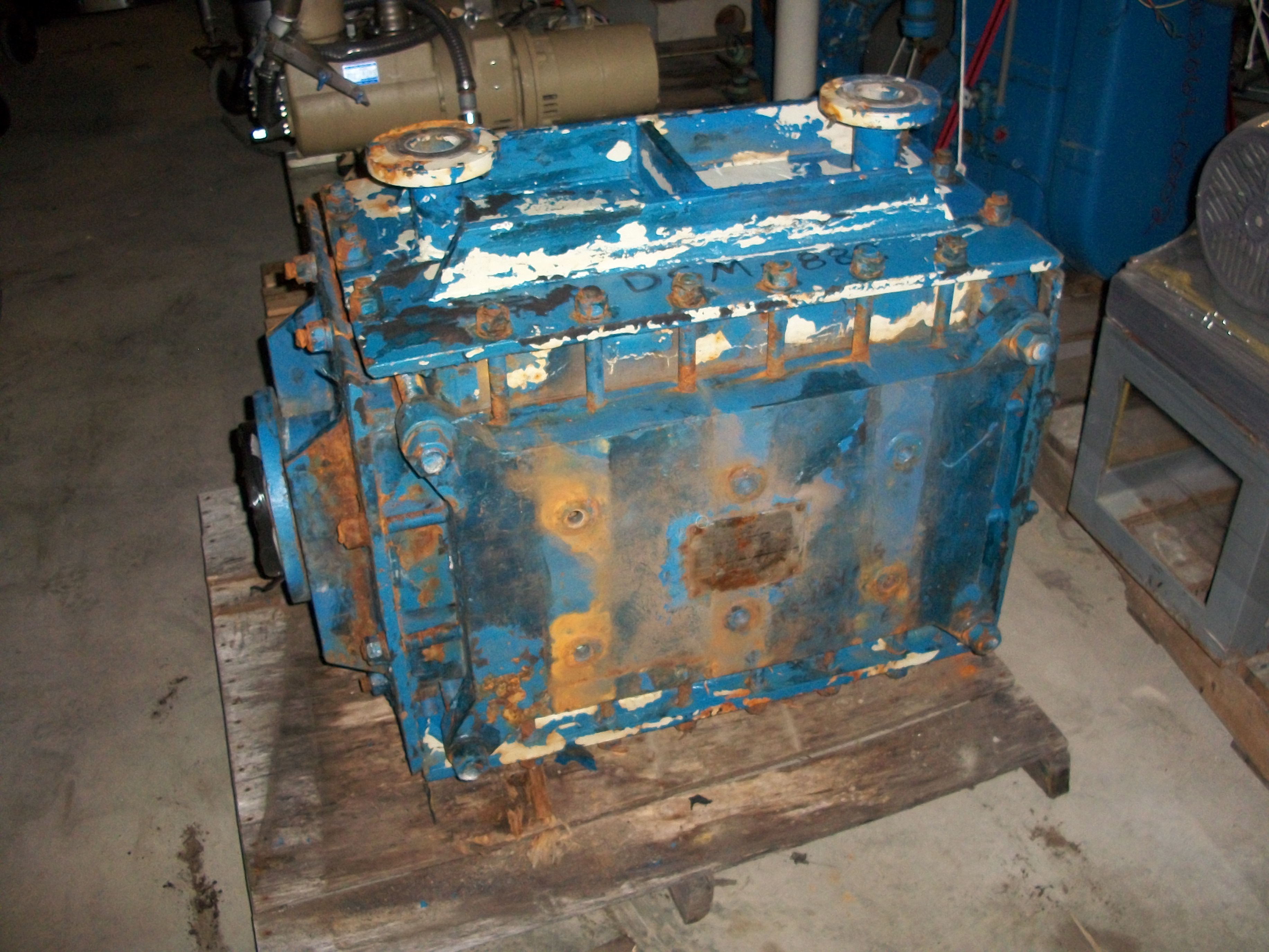Used Kearney Industries model 100/100-38L kelonite block heat exchanger.