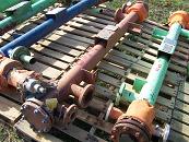 Used Atlas approx 21 sq. ft. C-276 horizontal shell and tube heat exchange