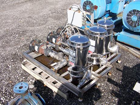 Used Filterite Inc. T-316 stainless steel vertical cartridge filter