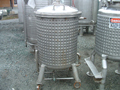 Used Letco Inc 120 gallon T-316 stainless steel jacketed pressure tank.