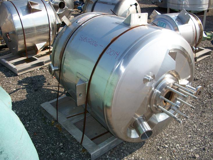 Used Precision Stainless Inc approximately 150 gallon T-316L S/S tank
