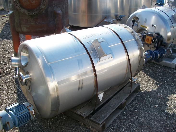 Used Precision Stainless Inc. approximately 154 gallon T-316 S/S tank