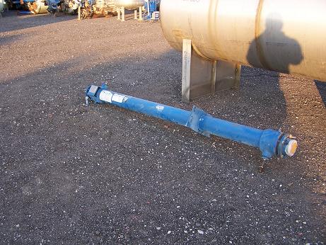 Used Carborundum approximately 16 sq. ft. graphite shell and tube heat exch