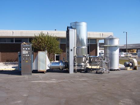 Used Aeromatic model S-6 200 KG sanitary S/S fluid bed spray granulator
