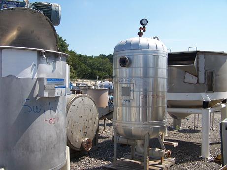 Used Capital City Iron Works 290 gallon vertical carbon steel tank