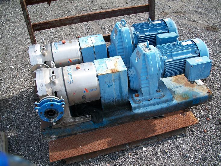 Used APV-Horsens DW5 316 stainless steel positive displacement pump