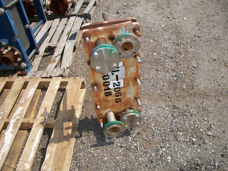 Used ITT standard Model PF15  stainless steel plate heat exchanger