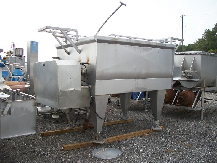 Used SIMO approximately 150 cu. Ft. stainless steel dual paddle blender.  U