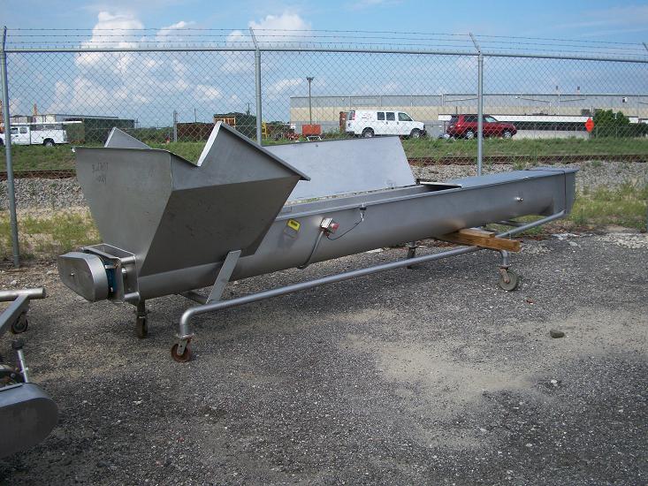 Used RMF Model SC-1616 304 S/S adjustable inclined screw conveyor