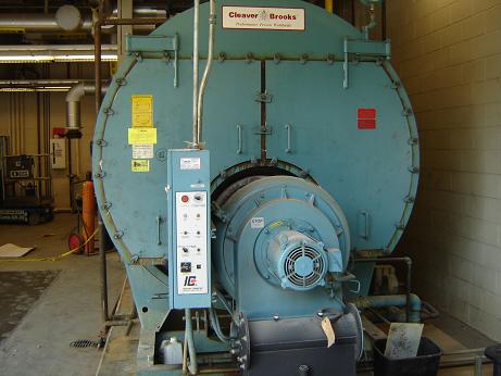 Used Cleaver Brooks CB Packaged firetube HW Boiler. Model CB/200250125