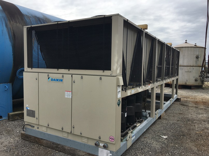 Used Daikin 190 ton air cooled water chiller DHG Used Equipment